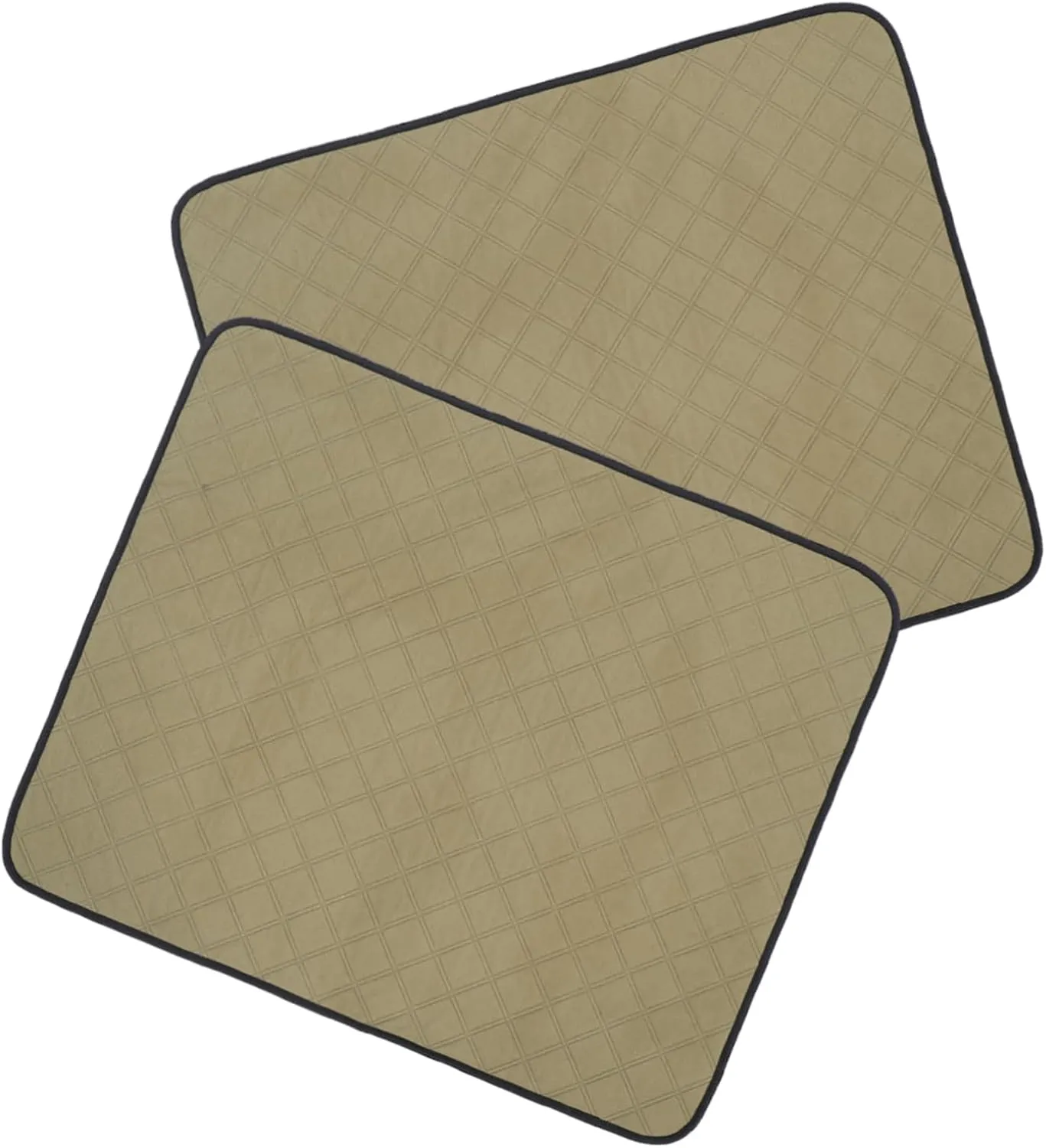 2pcs Reusable Dog Training Pads Machine Washable Pet Urine Mats for Puppies Cats Senior Dogs Stylish Solid Color Design for Crate Playpen Home Use