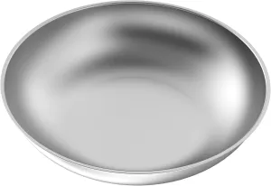 304 Stainless Steel Replacement Bowl for Automatic Pet Food Dispenser,Fit for Single Feeder & Dual Feeder,Pet-Safe,Whisker Friendly Round Dish