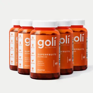 5 Bottles of Superfruits Gummies