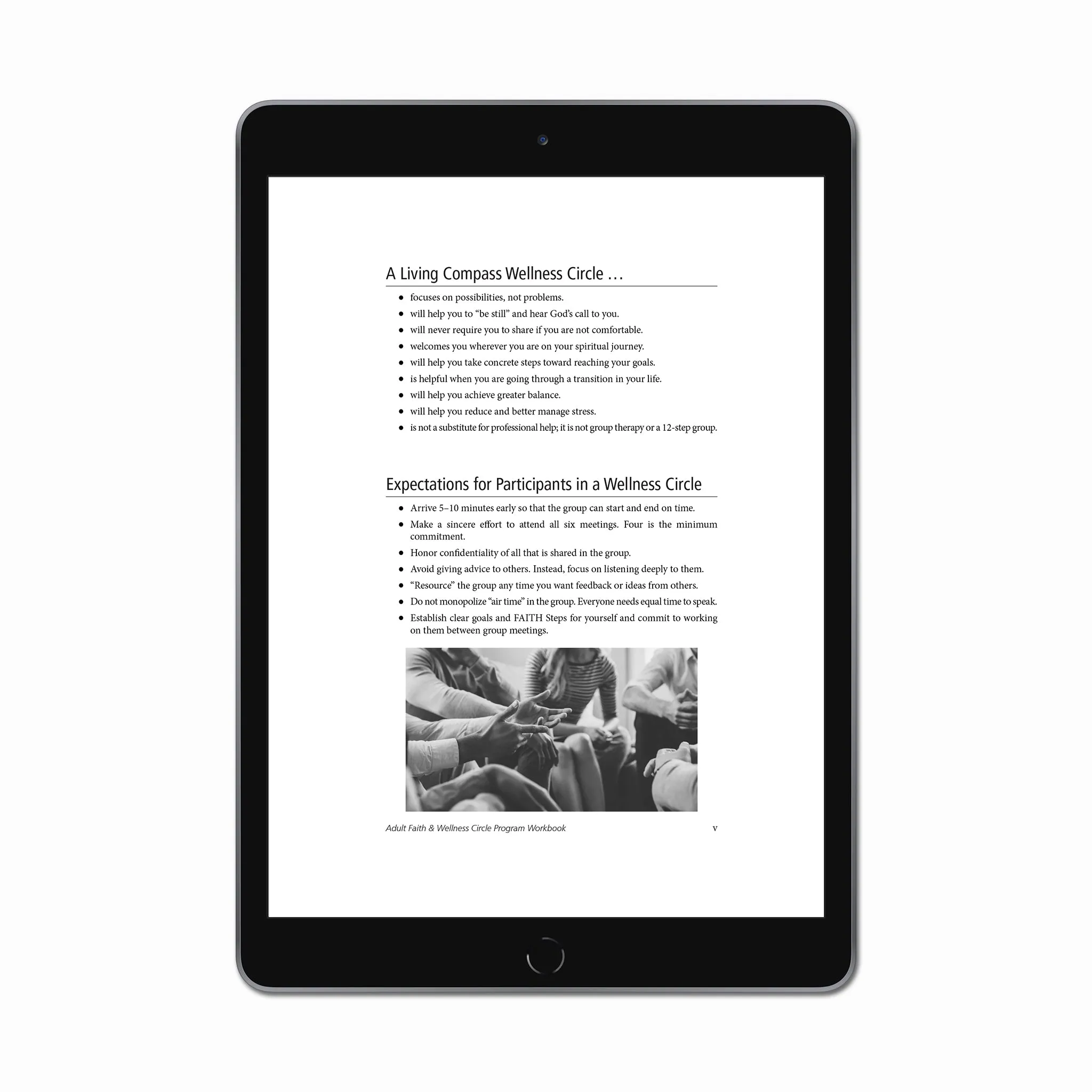 Adult Faith and Wellness Circle Workbook (PDF FILE)
