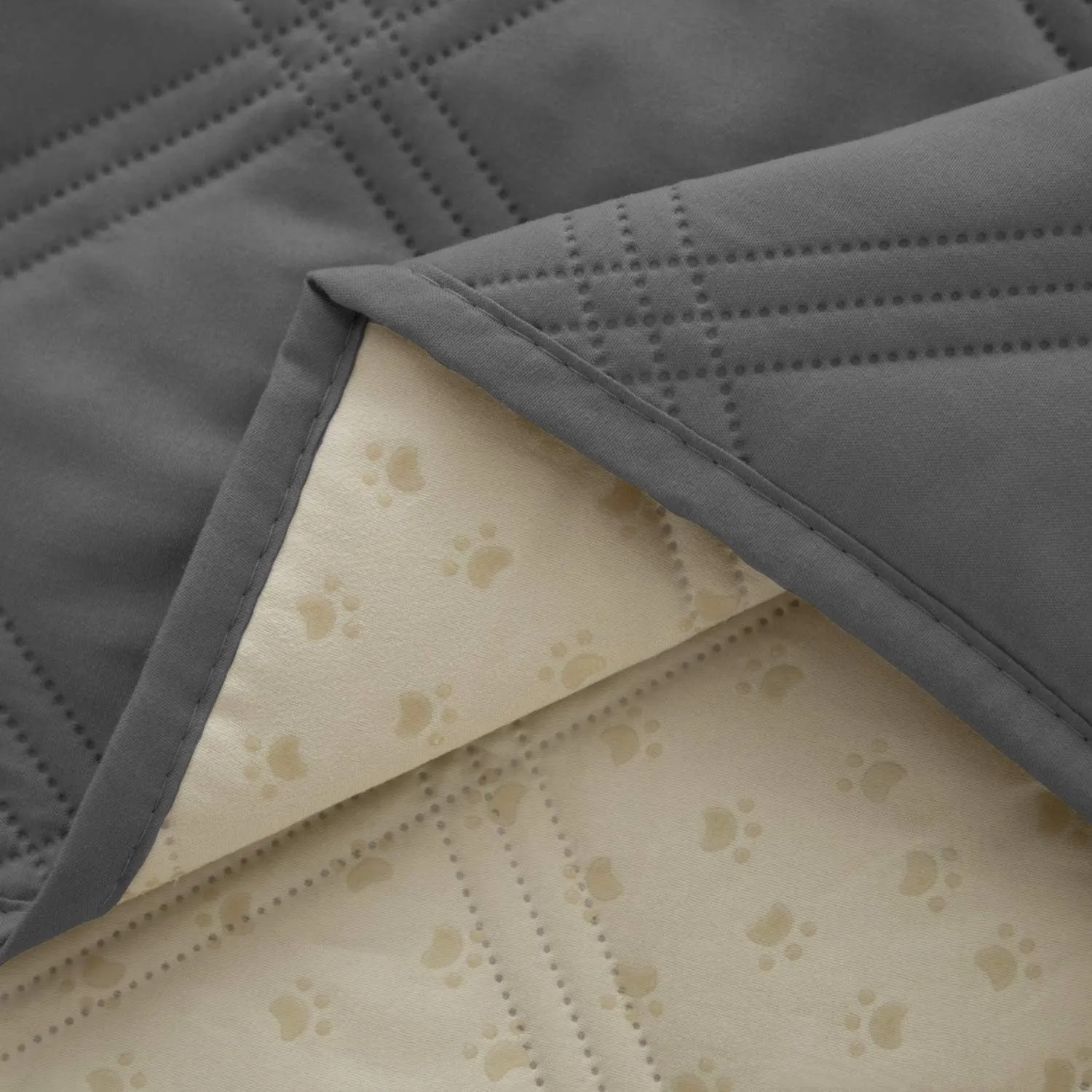 Ameritex Waterproof Dog Bed Cover Pet Blanket with Anti-Slip Back for Furniture Bed Couch Sofa (40x50 Inch (Pack of 1), Darkgrey)