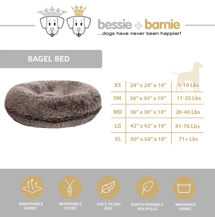 Bagel Bed - Frosted Snow