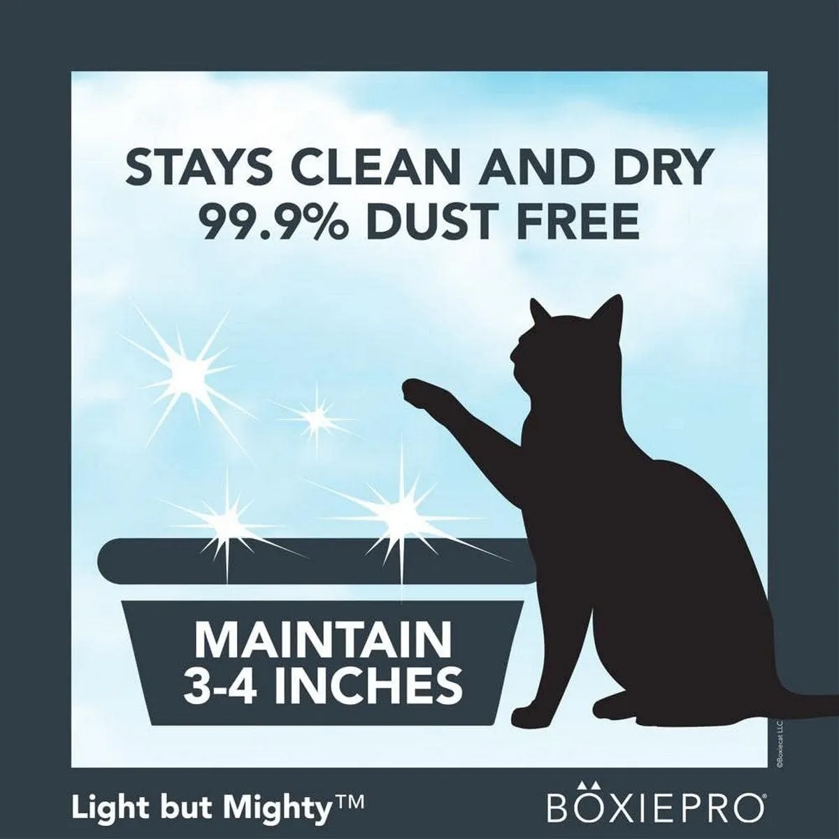 BoxiePro Air Lightweight Deep Clean Probiotic Clumping Litter 16.5lb