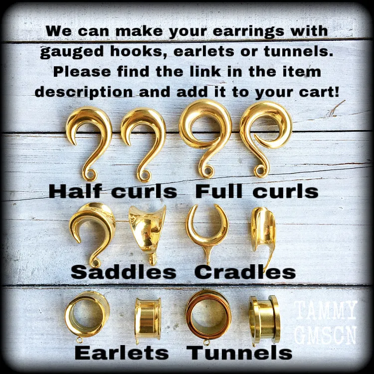 Carved wood horse earrings-Chinese zodiac earrings