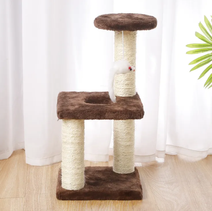 Cat Climbing Tower Scratching Post Tree