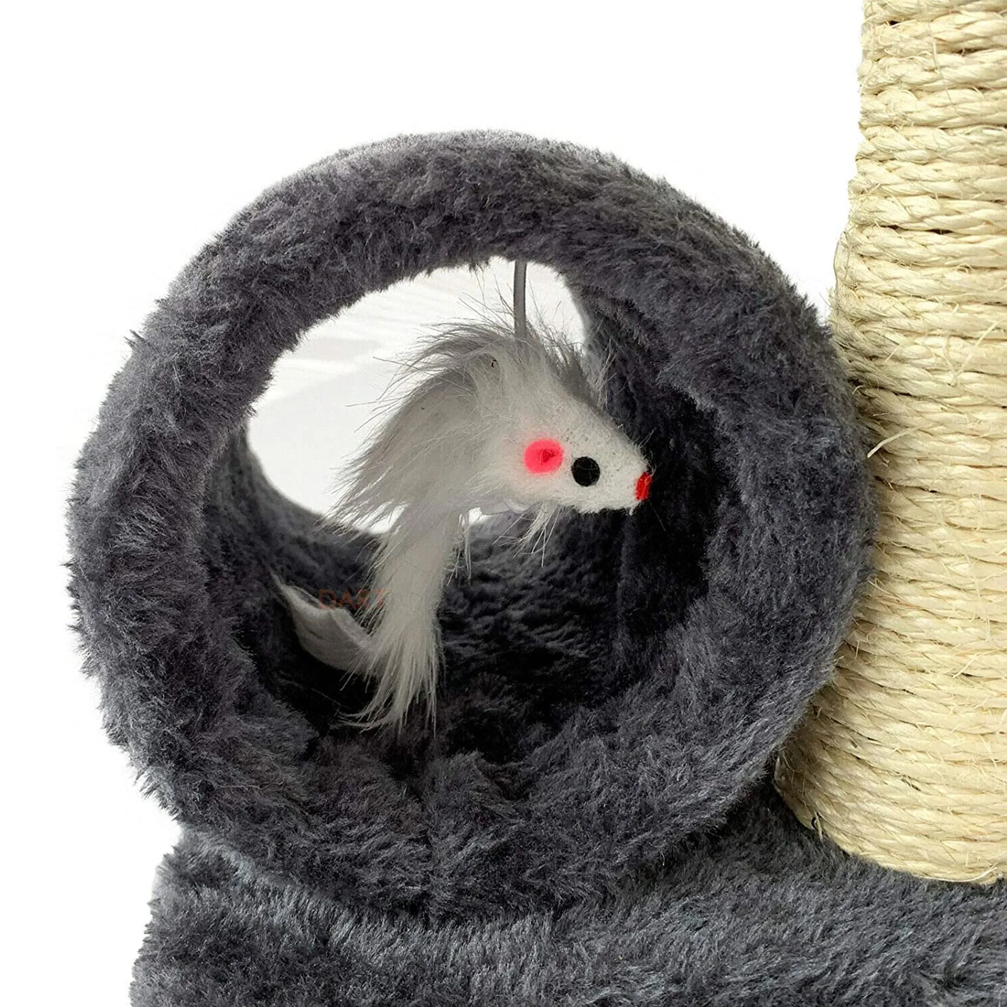 Cat Scratching Post With Ball And Mouse