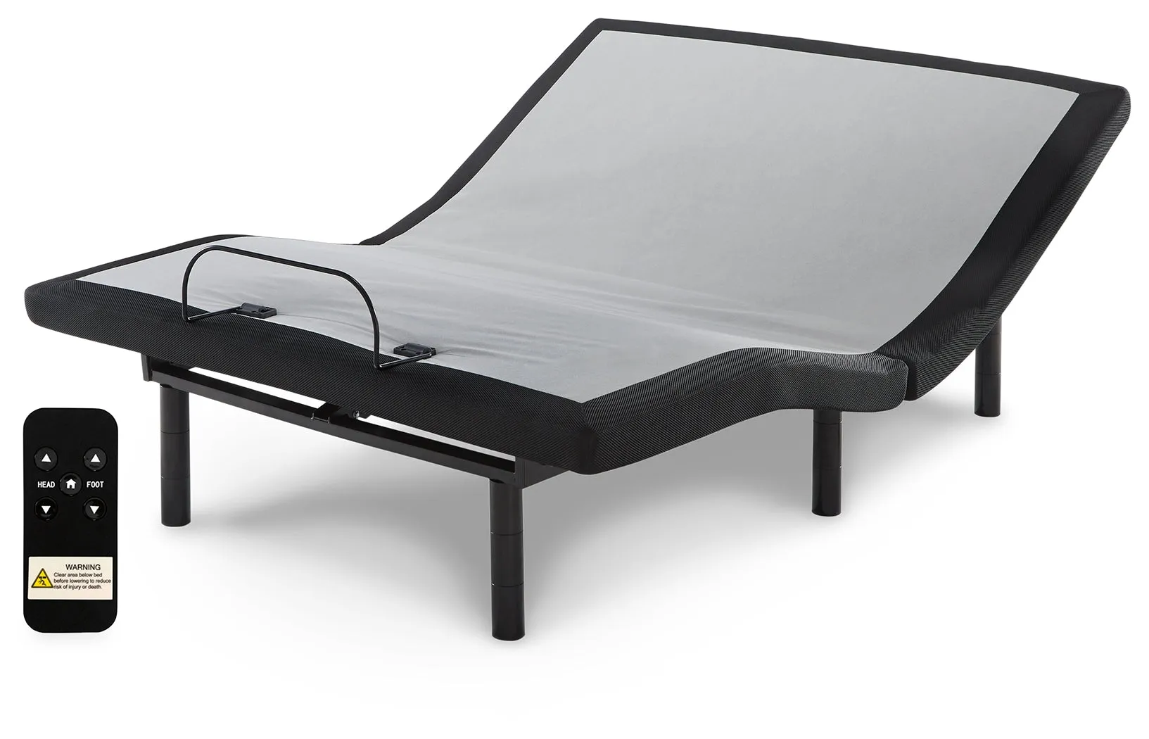 Chime 8 Inch Memory Foam King Mattress in a Box with Head-Foot Model-Good King Adjustable Base