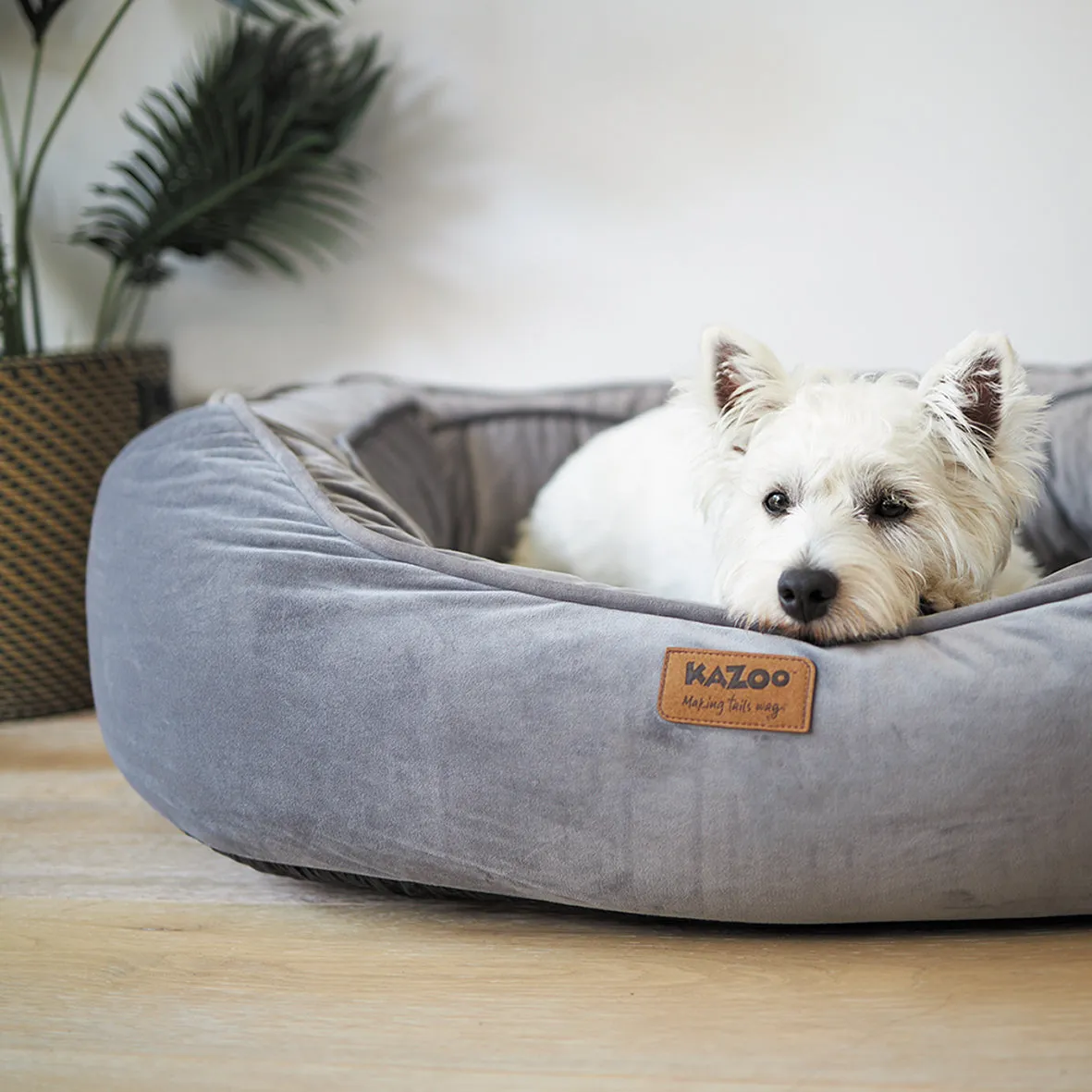 Cosy Bilby Dog Bed - Silver