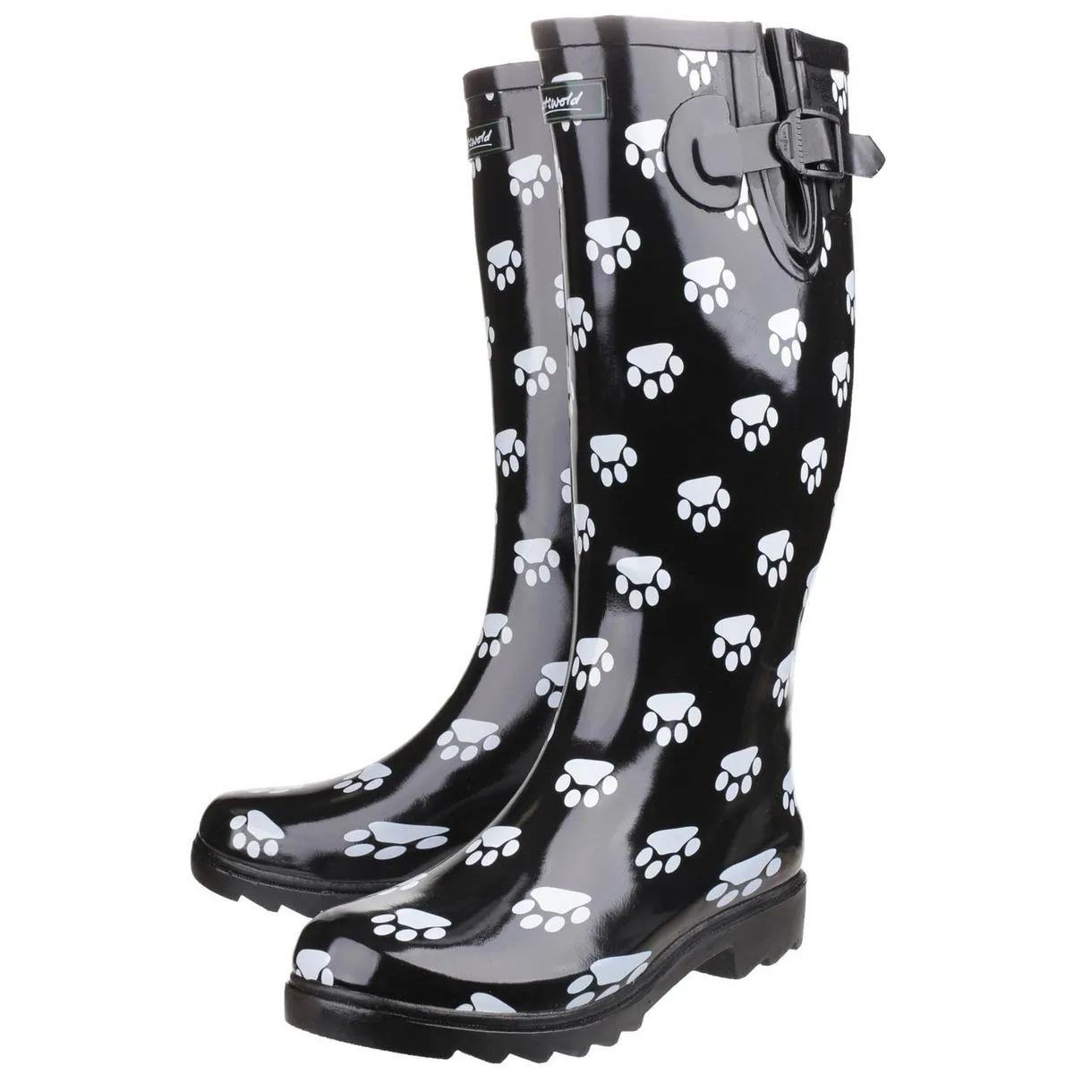 Cotswold Dog Paw Wellington Black/White