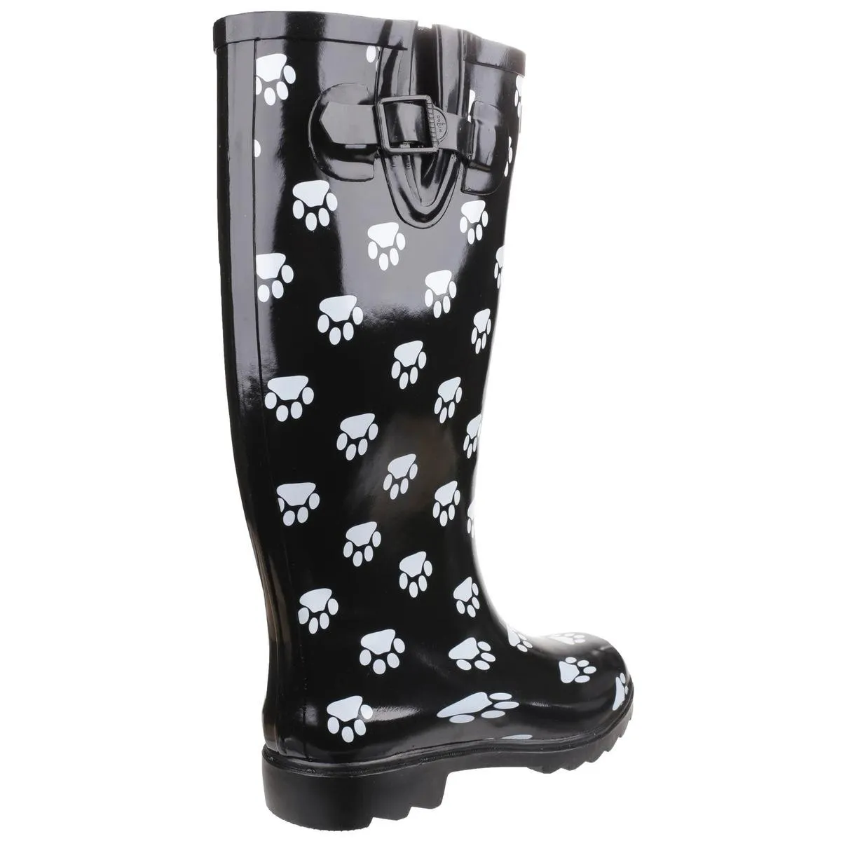 Cotswold Dog Paw Wellington Black/White