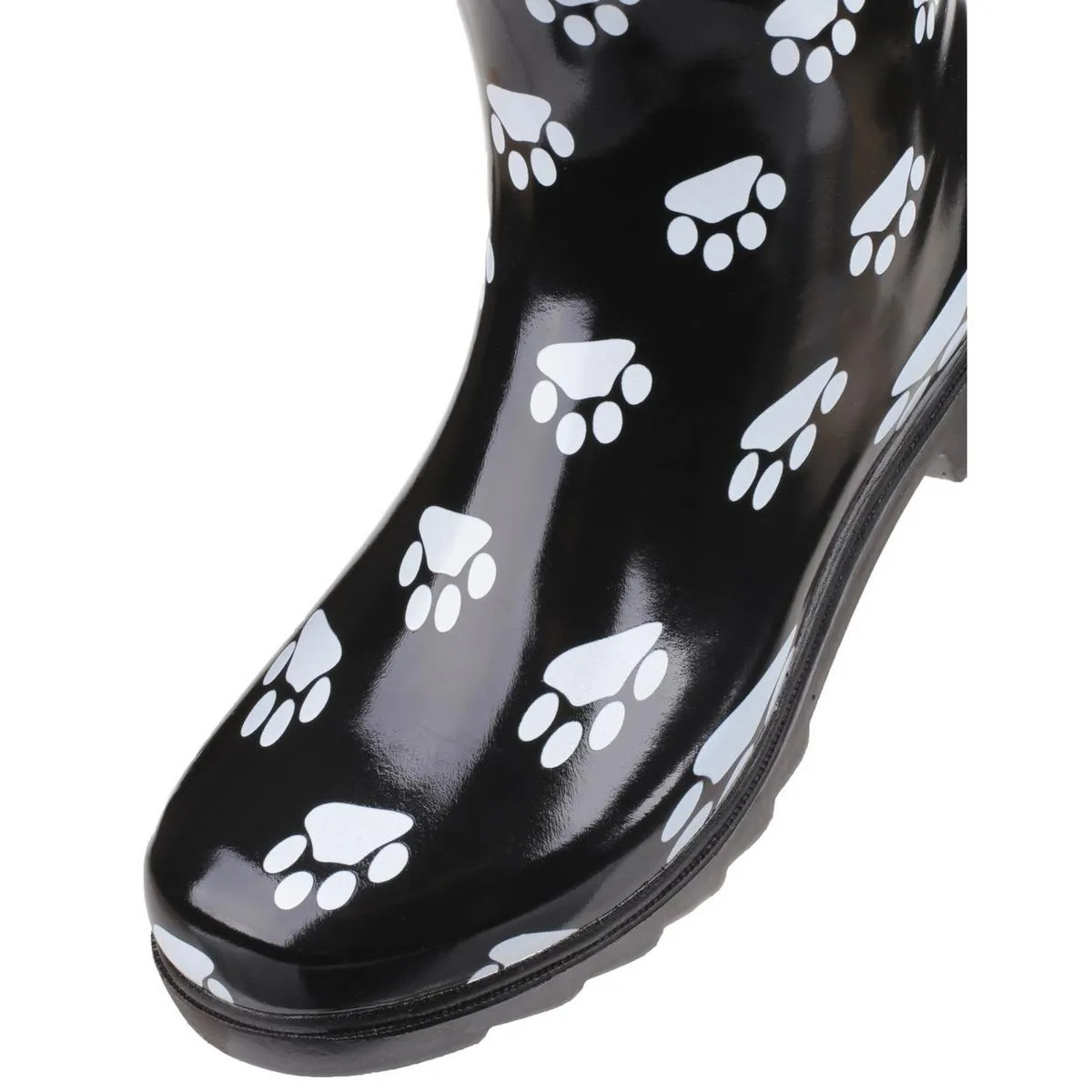 Cotswold Dog Paw Wellington Black/White