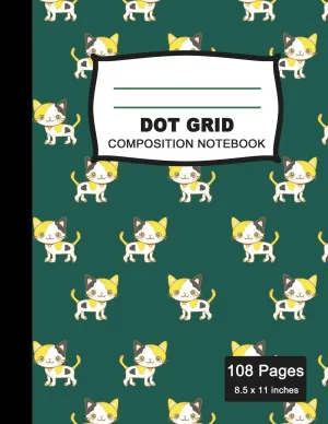 Dot Grid Composition Notebook: Beautiful and Large (8.5 x 11 inches) - 100  Dotted Pages Black Dotted Notebook - Journal for School and College ... Pattern Notebook (Office & School Essentials) Paperback  August 17, 2019