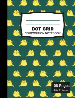 Dot Grid Composition Notebook: Beautiful and Large (8.5 x 11 inches) - 100  Dotted Pages Black Dotted Notebook - Journal for School and College ... Pattern Notebook (Office & School Essentials) Paperback  August 17, 2019