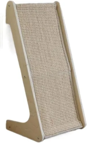Exquisite L-Shaped Sisal Cat Scratch Pad with Catnip, Artificial Pet Scratch Board, Suitable for Indoor Pets Suitable for Indoor Pets(Ramp Scratcher)