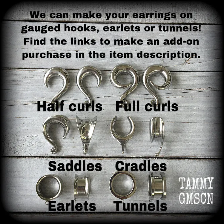 Gamer earrings-Gaming dice ear hangers