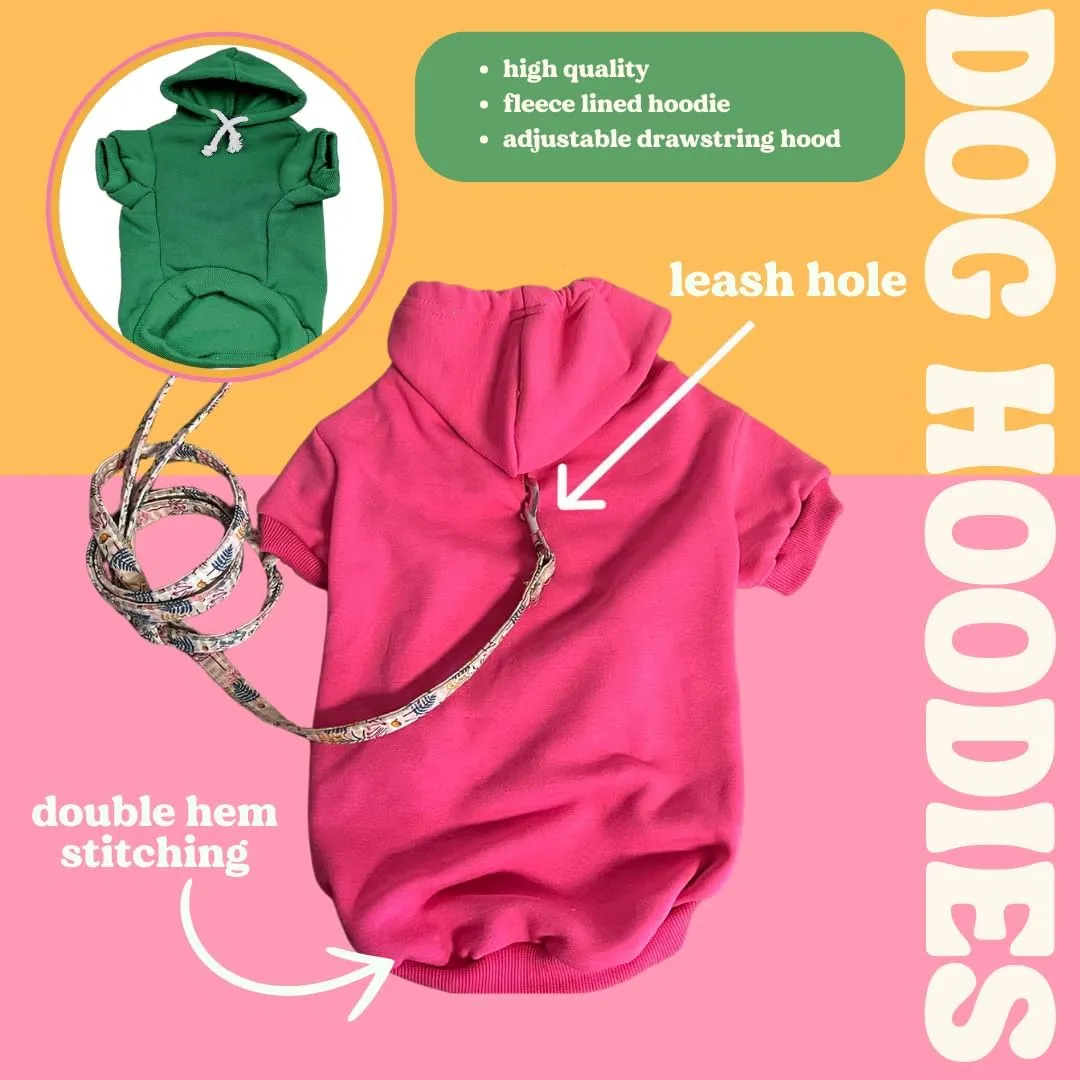 Happy Easter Dog Hoodie | Fleece Lined |Leash Hole| Easter Bunny | Egg Hunt| Funny Outfit Prop Photoshoot|Black, Medium (74)
