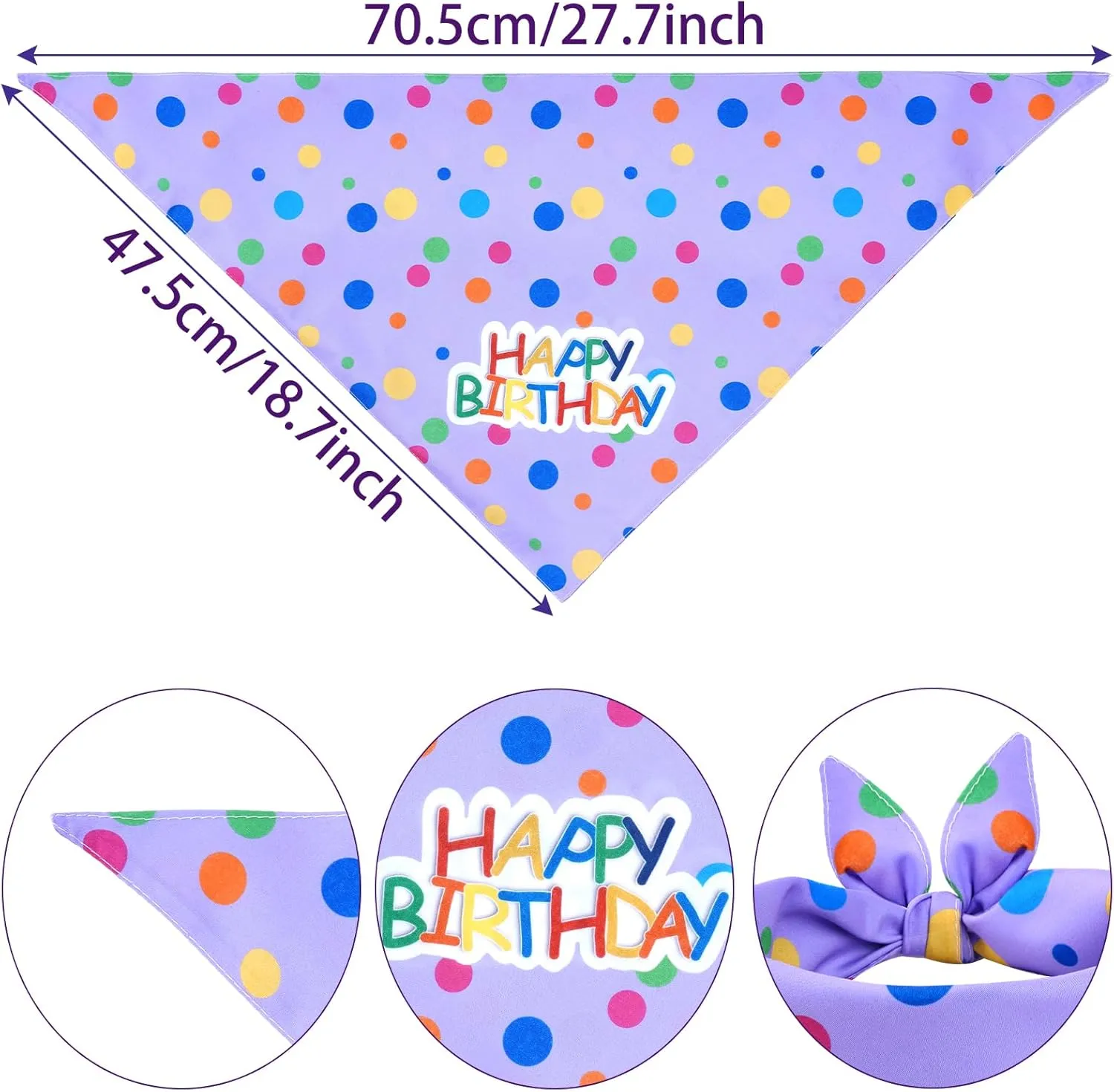 hoyuwak Dog Birthday Party Supplies Girl Dog Birthday Bandana Tutu Set Cute Hat Bow Tie Set for Large Medium Small Dogs