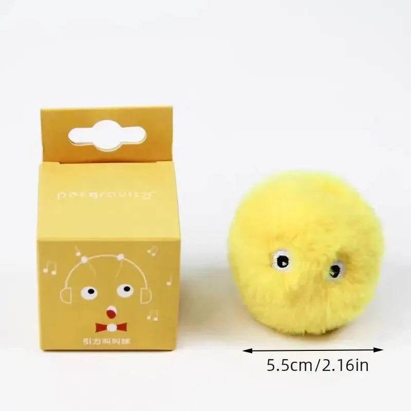 Interactive cat toys Ball Smart Cat Toys Plush Electric Catnip Training Toy Kitten Touch Sounding Pet Product Squeak Toy Ball