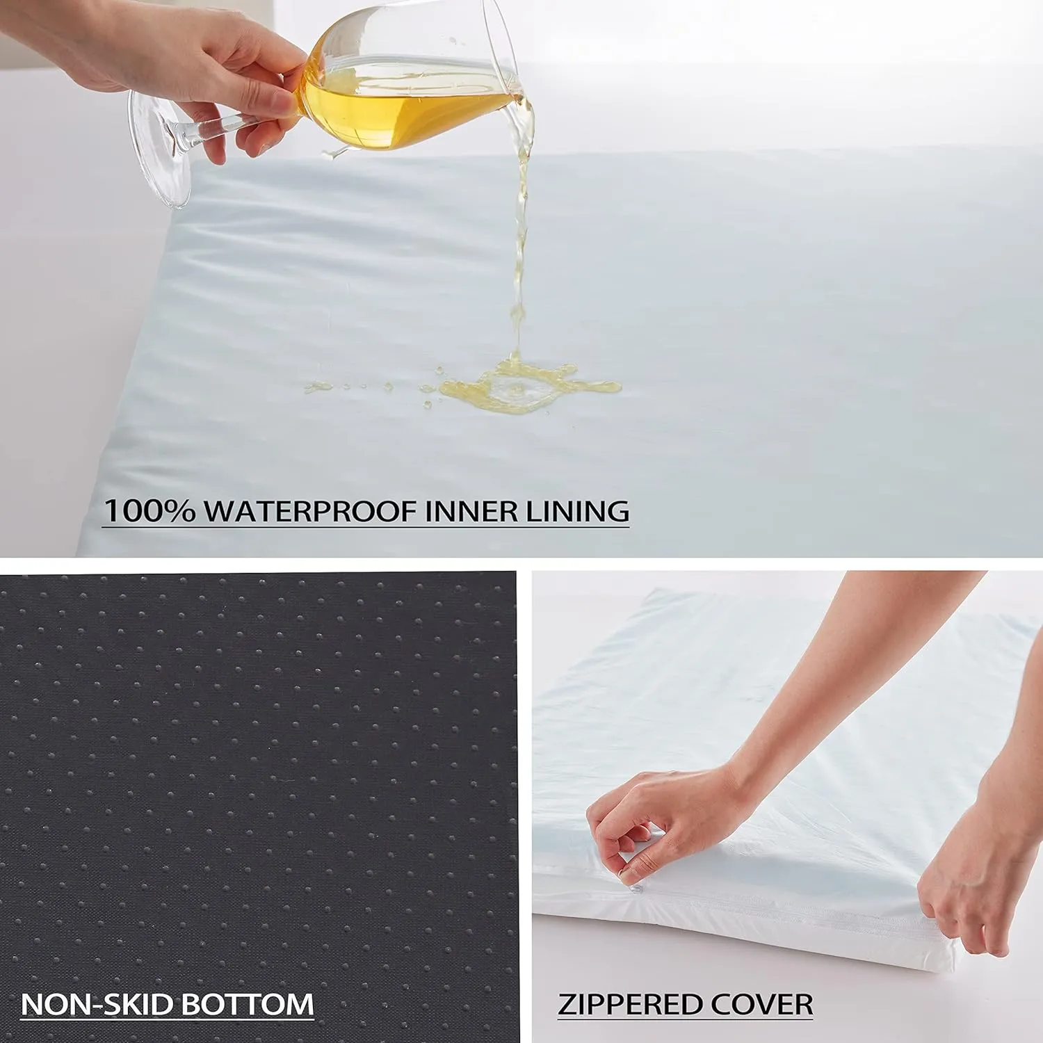 Memory Foam Dog Bed Mat, Large, 35x 22, Orthopedic, Waterproof Liner, Plush Cover, Joint Relief