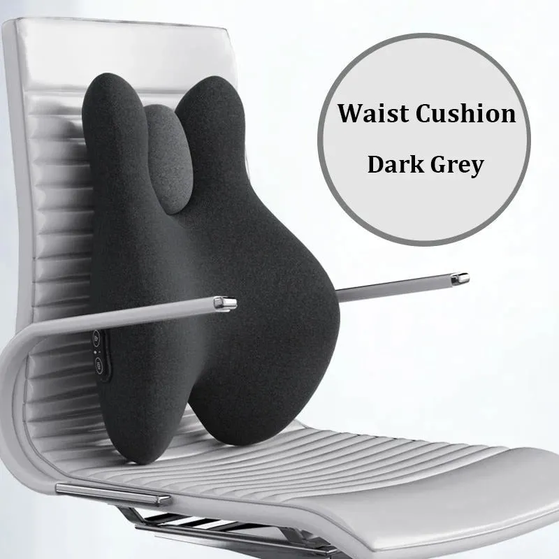 Memory Foam Electric Massage Chair Cushion Set – Hot Compress for Waist Pain Relief in Car, Office, or Home
