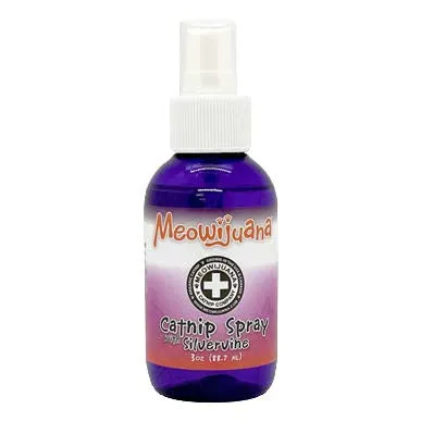 Meowijuana Catnip Spray   Silvervine 3oz
