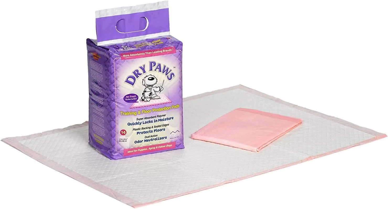 Midwest Homes for Pets Dry Paws Training and Floor Protection Pads, 50-Count