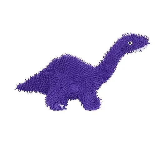 Mighty Microfiber Ball Med Brachiosaurus Purple Dog Toy
