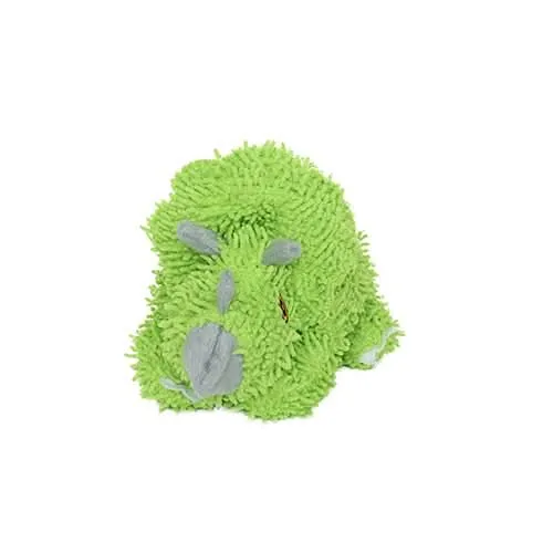 Mighty Microfiber Ball Med Triceratops Green Dog Toy