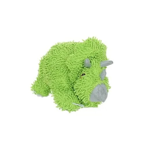 Mighty Microfiber Ball Med Triceratops Green Dog Toy