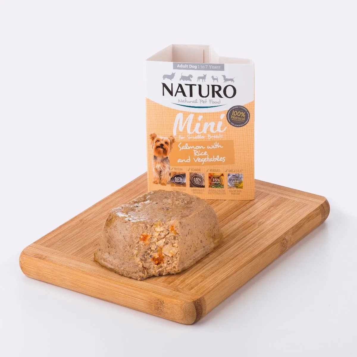 Naturo Canine Mini Salmon & Rice with Veg 150g
