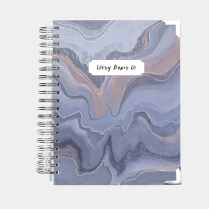 Navy Marble | Wellness Journal