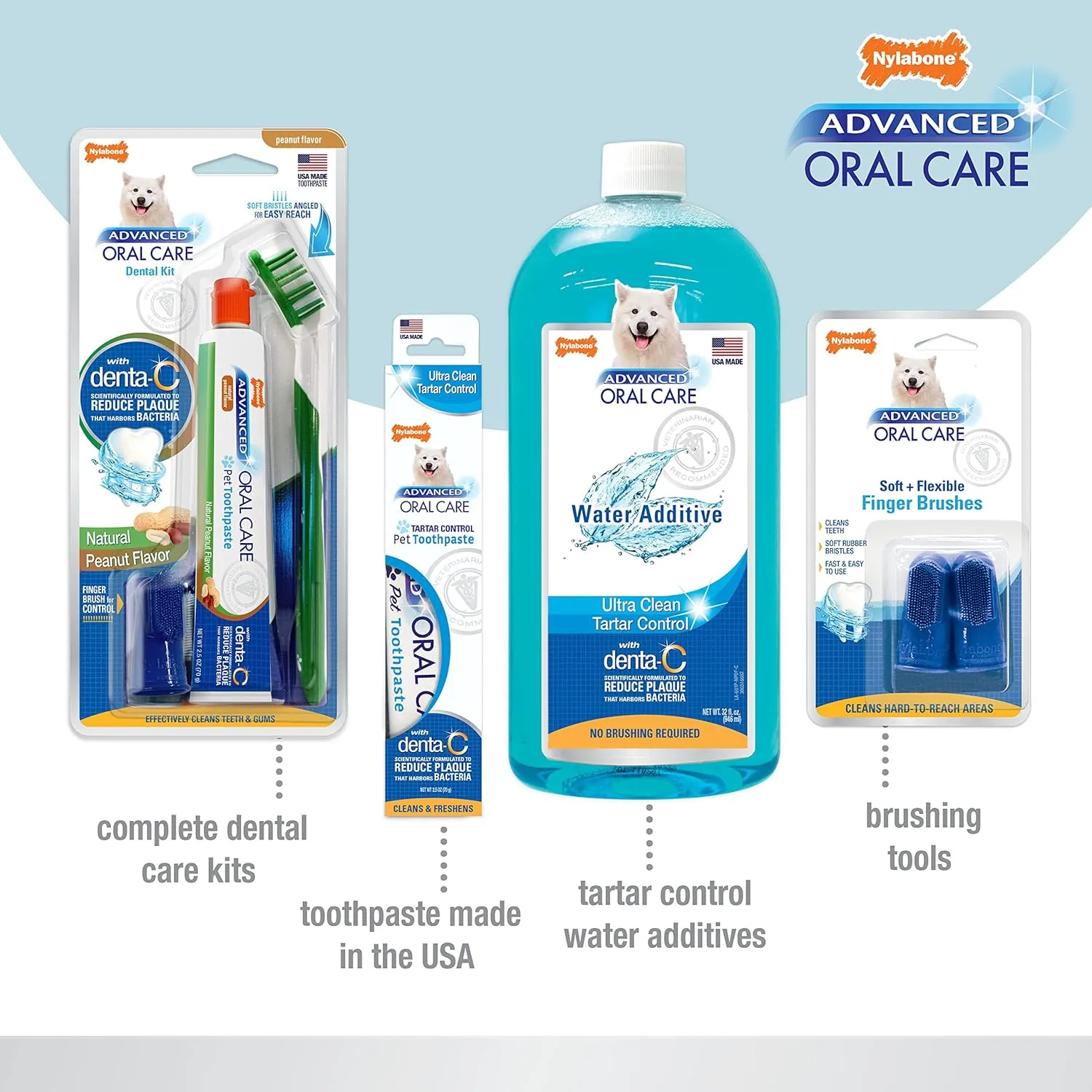 Nylabone Advanced Oral Care Pet Dental Spray, Liquid Tartar Remover & Breath Freshener for Dogs, Dog Teeth-Cleaning, 4 oz.