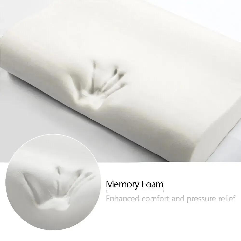 Orthopedic Memory Foam Pillow – Cervical Neck Support with Bamboo Fiber Cover