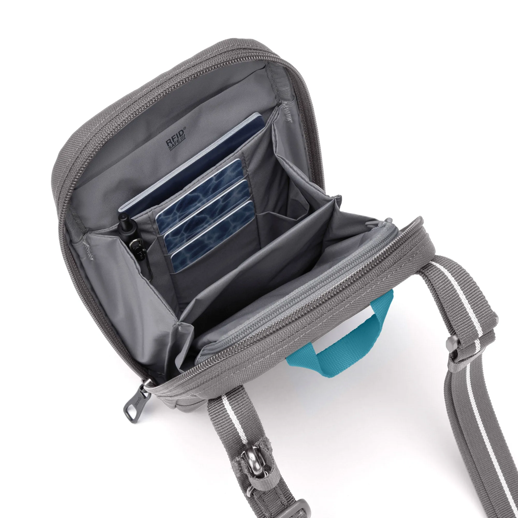 Pacsafe® RFIDsafe™ RFID Blocking Tech Crossbody