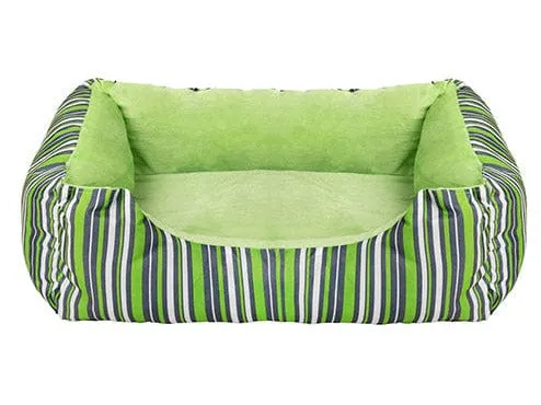 Pawise Dog Bed Cuddler -Green Strip