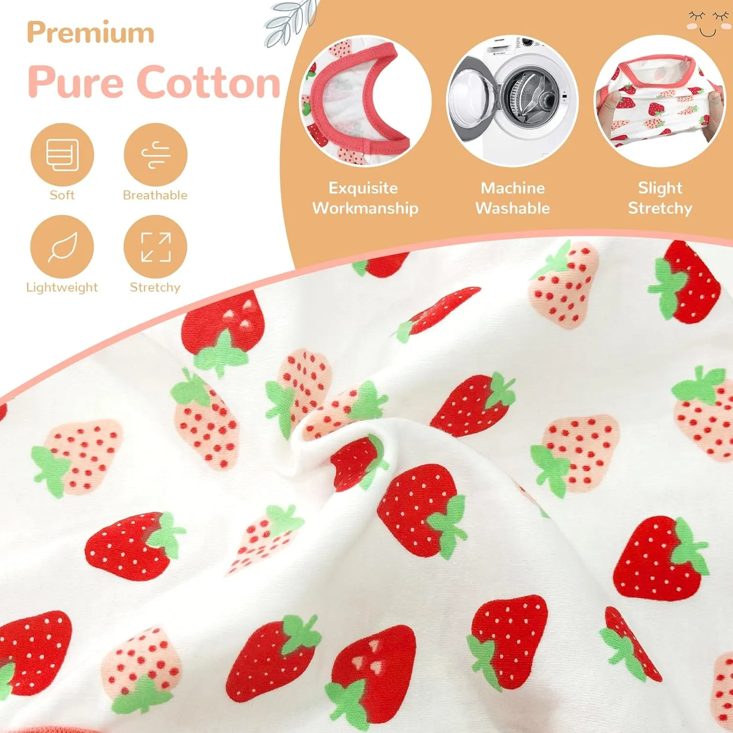 PETCARE 3 Pack Premium 95% Cotton Small Dog Shirts Clothes - Soft Cute Puppy Outfits - Comfort Fashion Dog Shirt Vest for Small Dogs Cats Shih Tzu Doggy Kitten Chihuahua Yorkie Clothes Pajamas