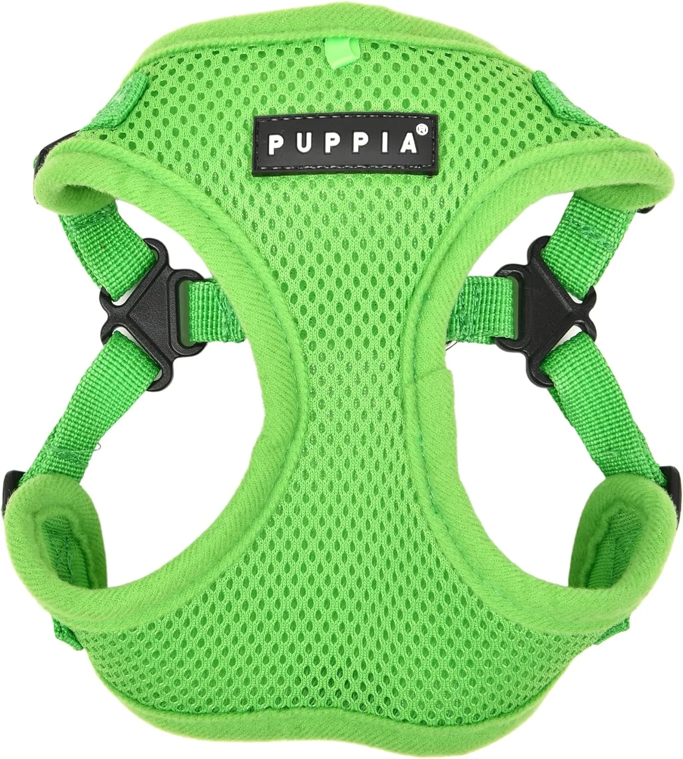 Puppia Dog Harness Comfort Mesh Step-in All Season No Pull No Choke Walking Training Adjustable Neck & Chest for Small & Medium Dog - Green - XL