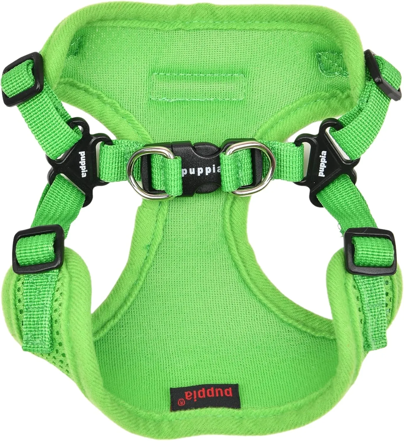 Puppia Dog Harness Comfort Mesh Step-in All Season No Pull No Choke Walking Training Adjustable Neck & Chest for Small & Medium Dog - Green - XL