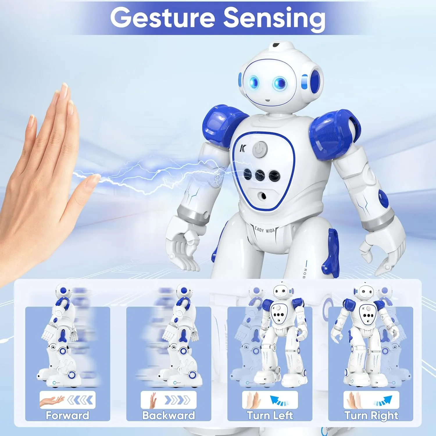 RC Robot Toys for Kids: Gesture-Sensing Smart Programmable Robot, USB Charging, Remote Control Robot Toys for 8  Year Old Boys Girls Birthday Gift
