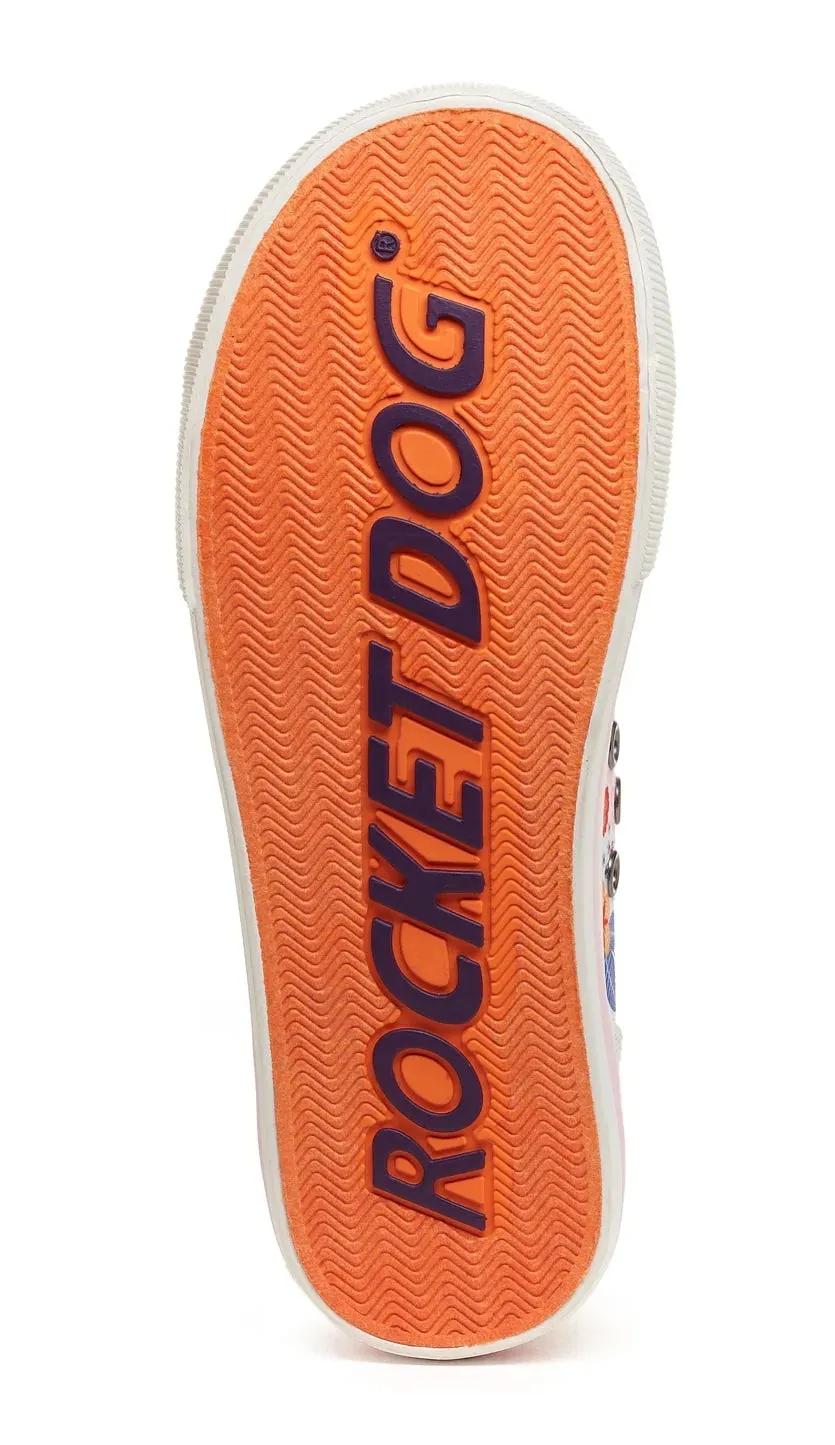 Rocket Dog Womens Jazzin Cotton Trainers - White / Multicoloured Floral