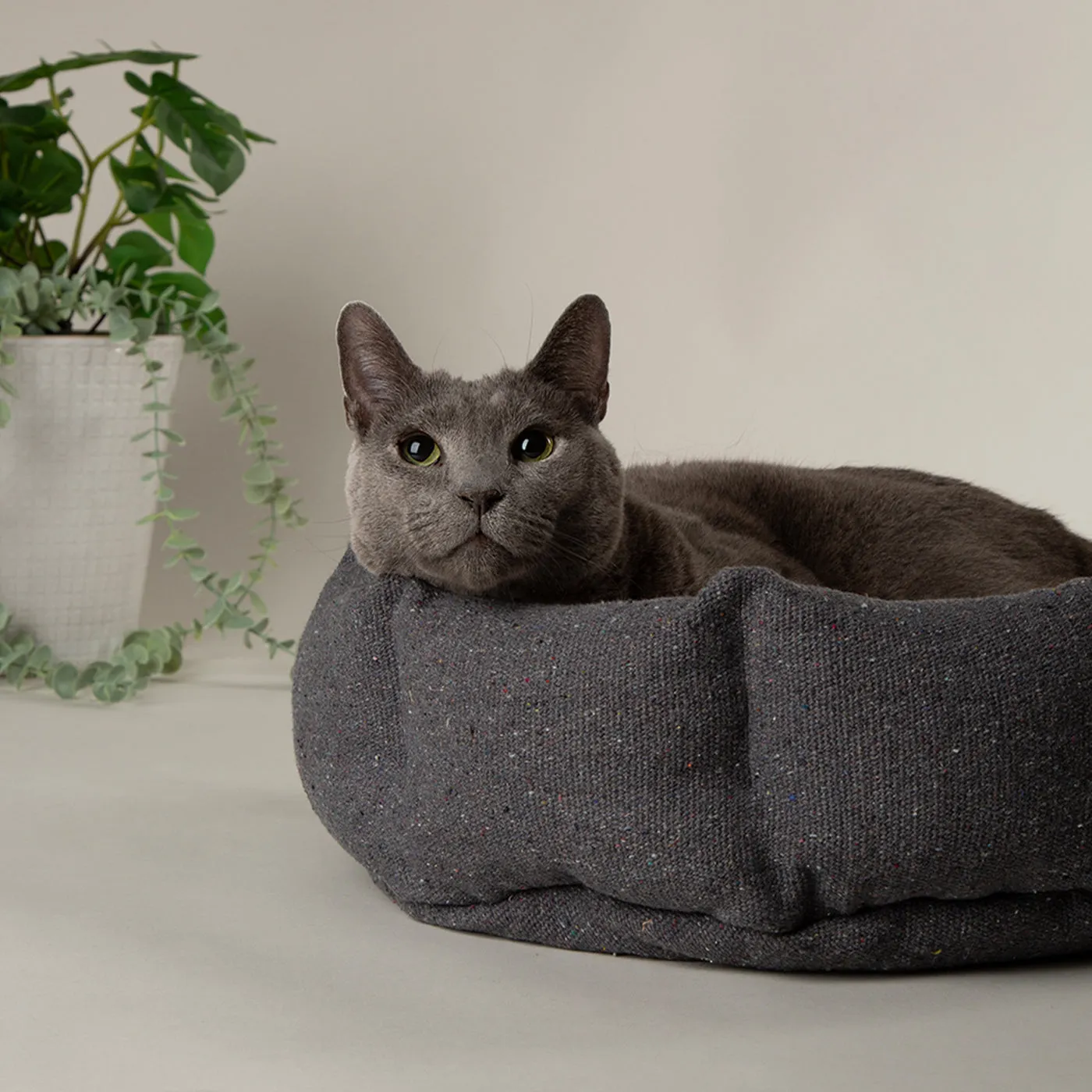 Scruffs 100% Recycled Charcoal Grey Eco Eden Cat Bed