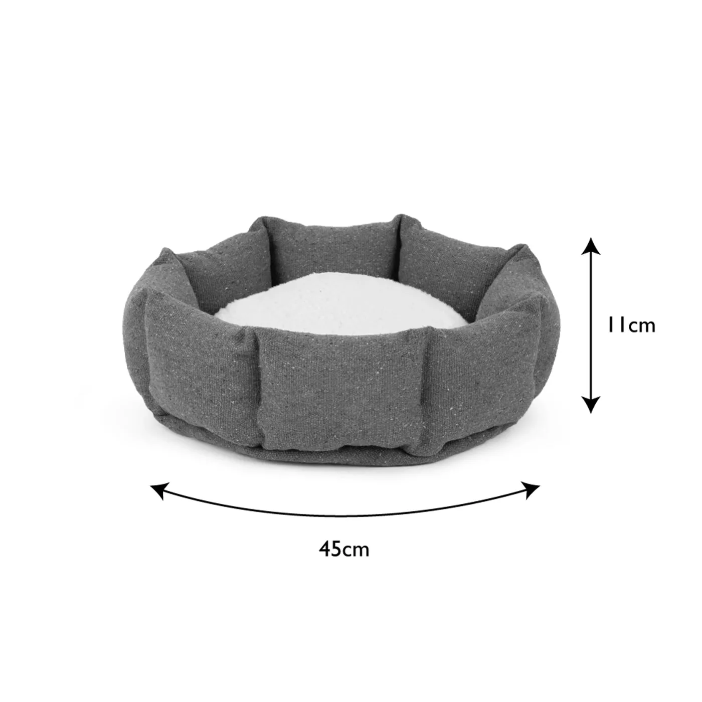 Scruffs 100% Recycled Cream Eco Eden Cat Bed