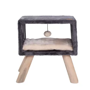Side Table Cat Furniture Scratcher - Charcoal