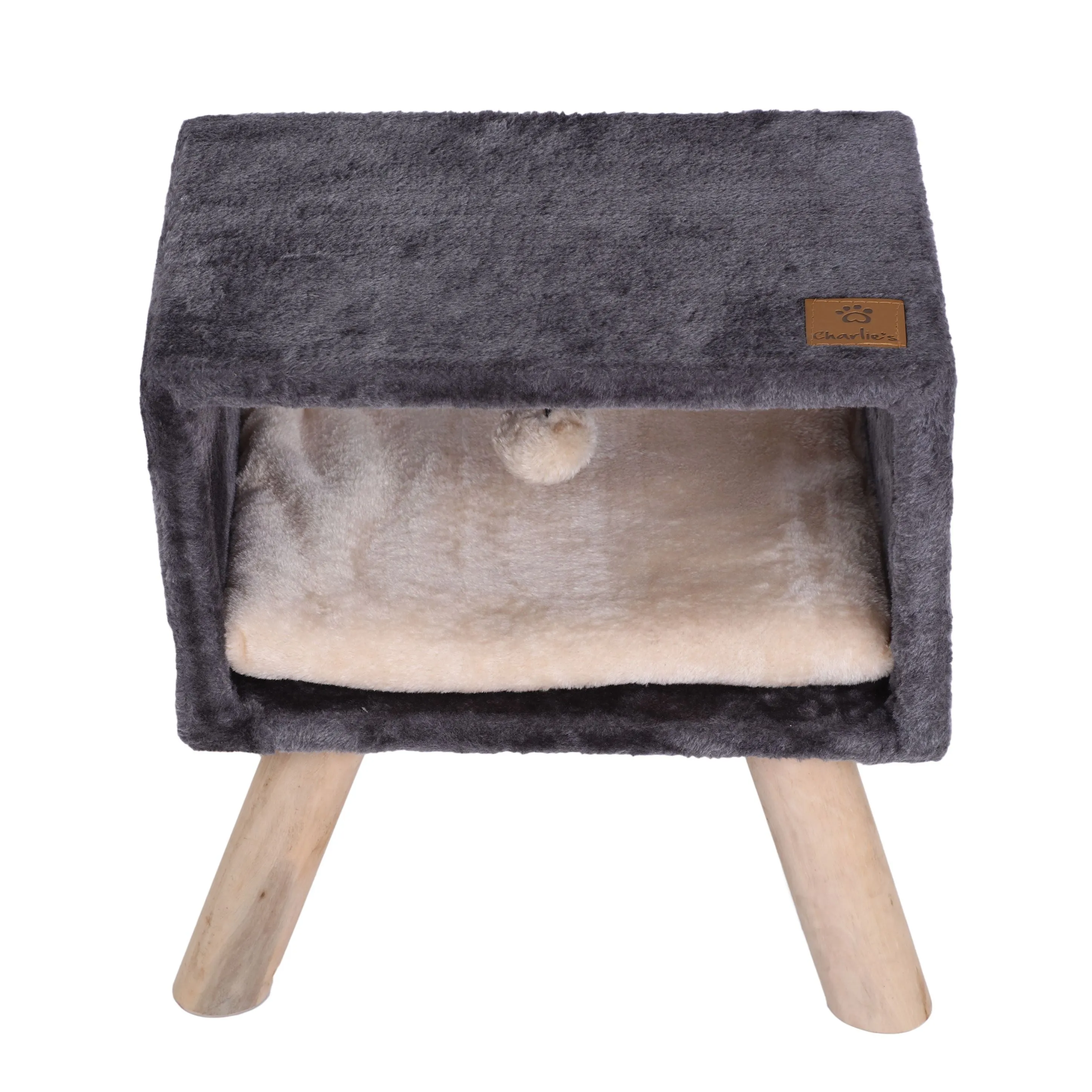 Side Table Cat Furniture Scratcher - Charcoal