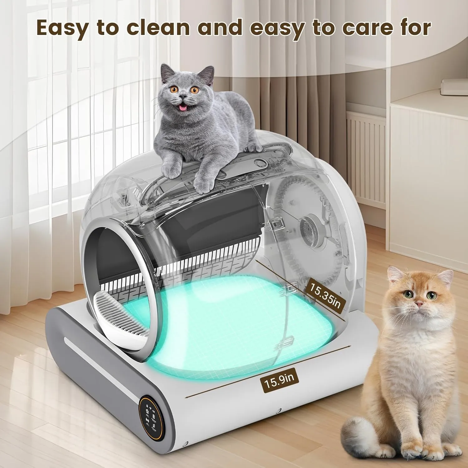 Silicone Cat Litter Pad Replacement Part for 65L 9L Self Cleaning Litter Box, Leakproof Silicone Mat, Anti-Stick Accessory [Only Compatible with Orders Purchased After February 17, 2025]