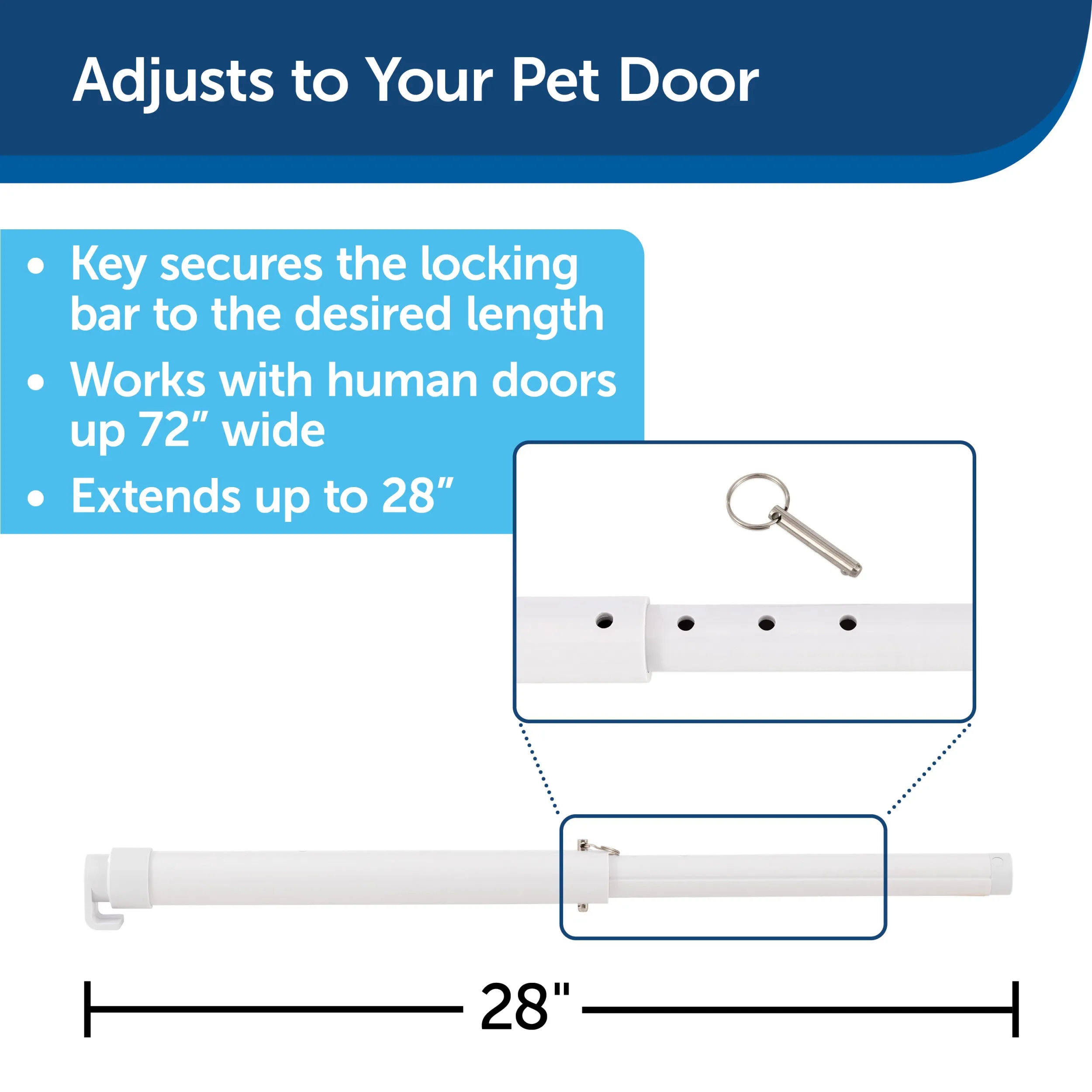 Sliding Glass Pet Door Security Bar