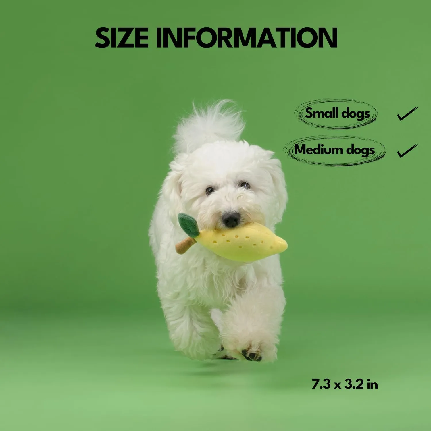 Squeaky Plush Dog Toys, Puppy Toys, Lemon Squeaky Toy, Durable Puppy Toy with Tough Nylon Lining, Cute Stuffed Dog Gift Toys for Small and Medium Dogs