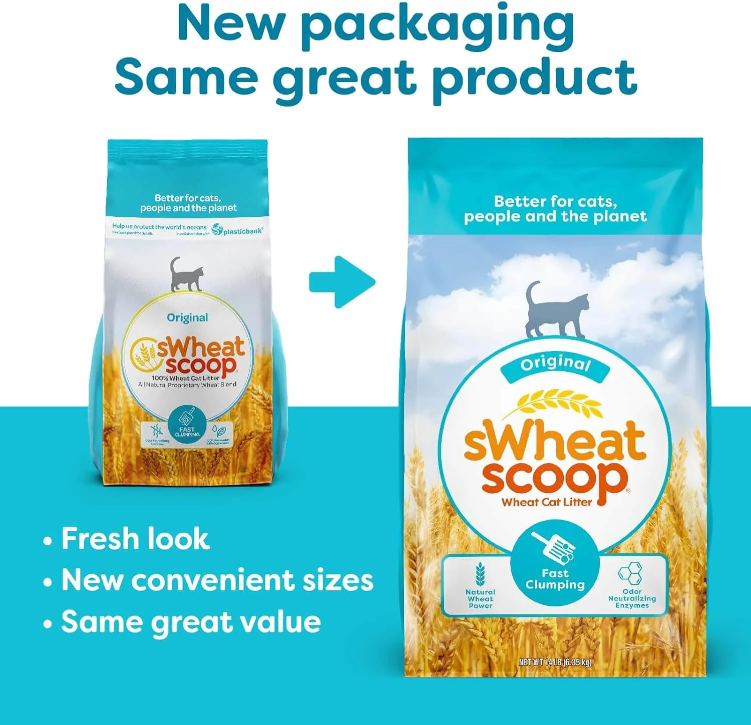 Swheat Scoop Natural Wheat Litter