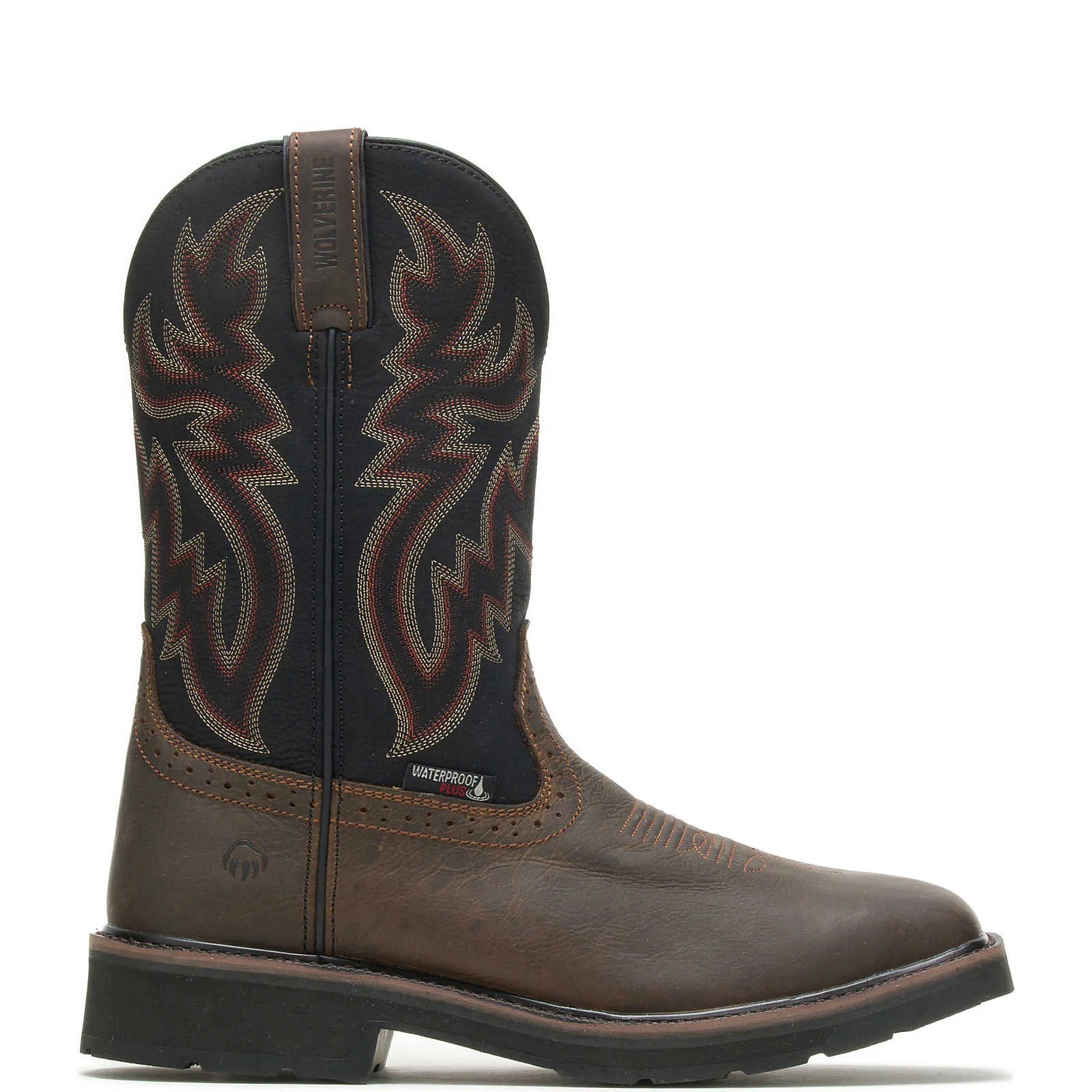 Wolverine Men's Rancher Waterproof Steel-Toe Wellington - Black/Brown