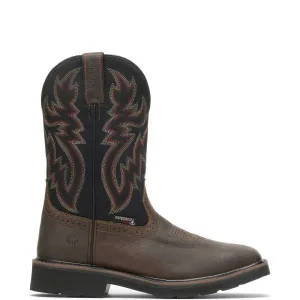 Wolverine Men's Rancher Waterproof Steel-Toe Wellington - Black/Brown
